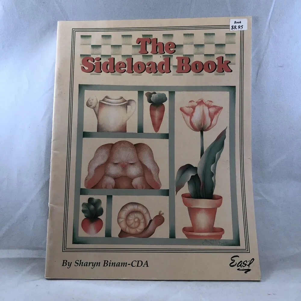 The Sideload Book Sharyn Binam Tole Painting Instruction Book 1994 Easl Signed